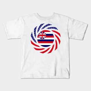 Hawaiian Murican Patriot Flag Series Kids T-Shirt